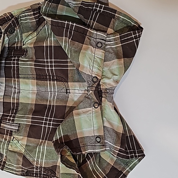 Gymboree Shortall Coverall Overall Romper Plaid Checkered Adjustable Snap 2T - Picture 3 of 8